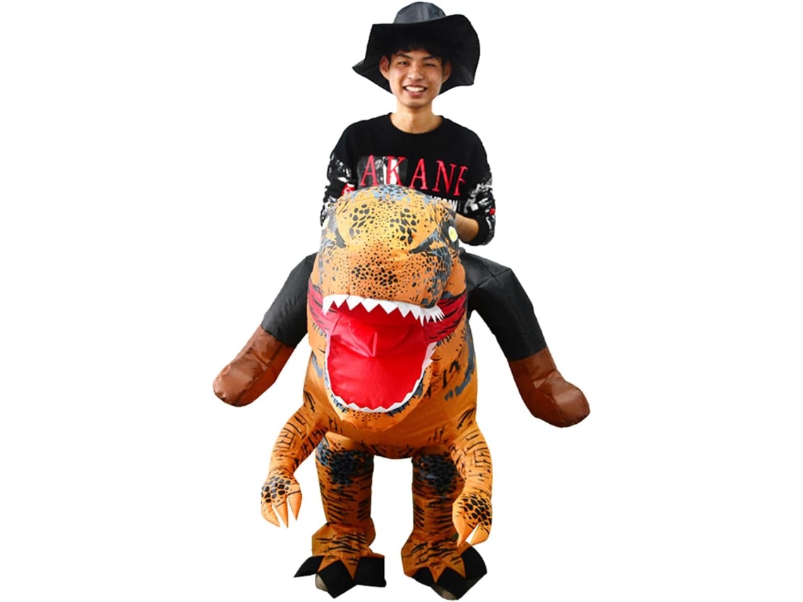 Disfraz Inflable De Dinosaurio Para Adultos, Ropa Divertida Para Cosplay, Mono Ligero Para Fiestas.