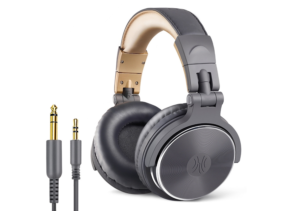 Auriculares circumaurales con cable para monitorización y mezcla de estudio de alta resolución, ideales para DJs.