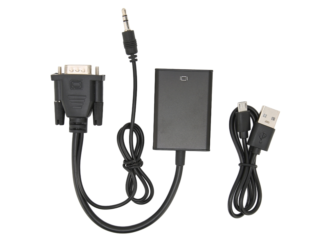 Conversor De Vga Para High Definition Multimedia Interface Adaptador De Computador Para Tv Com Cabo Adaptador