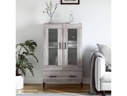 Lovely Home Armario Alto Derivados de Madera 69,5X31X115Cm Gris Sonoma