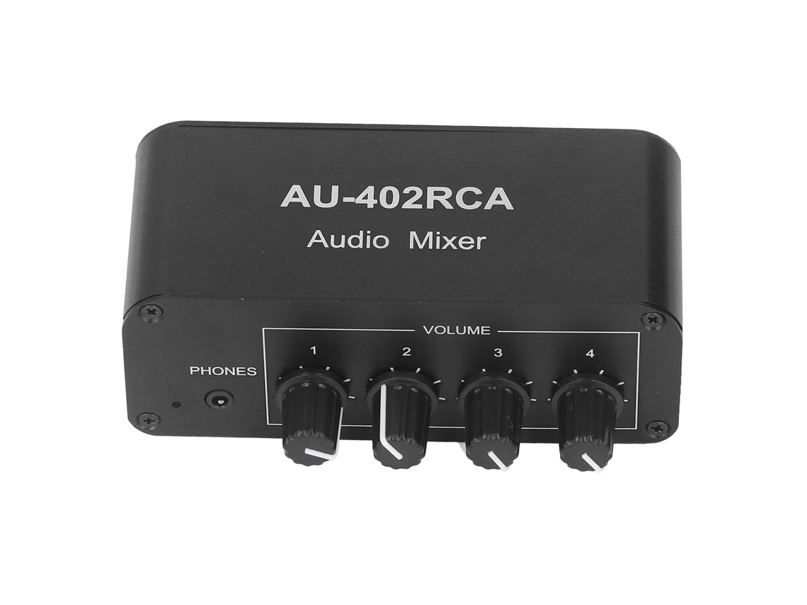 Selector/divisor De Audio Estéreo Bidireccional Rca De 4 Entradas Y 2 Salidas