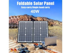 Yncm2026-panel Solar Plegable 40w Ip67 Impermeable Con Mango Y Soporte Para Cargador De Teléfonos Móviles, Hogar, Coche Y Barco