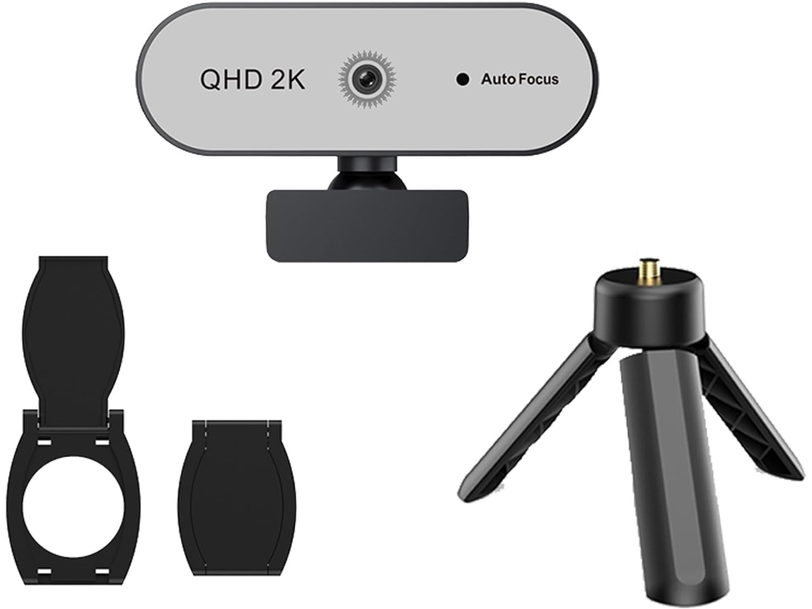 Cámara Web, Enfoque Automático, Trípode De Metal Y Tapa De Lente Para Vlogs De Viajes.