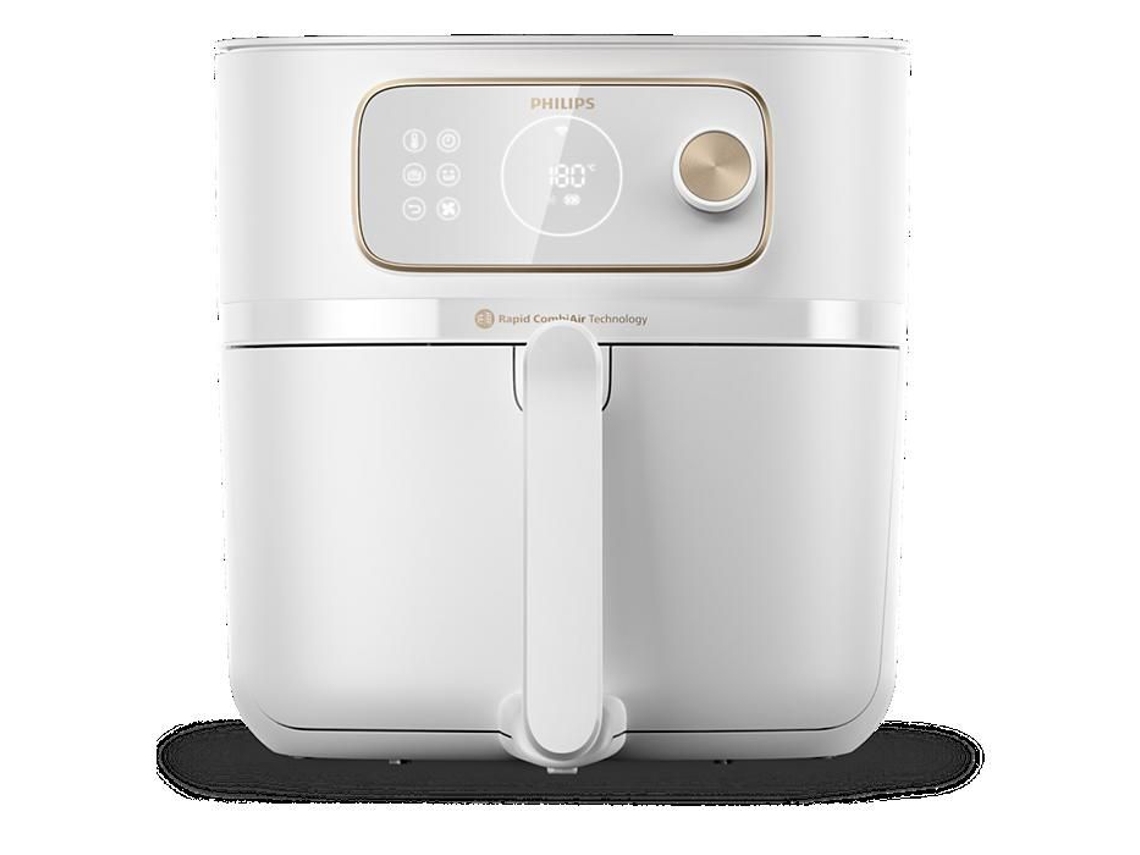 Freidora Philips Combi XXL Connected sin aceite, 8,3 L, color blanco (hd9876/20)