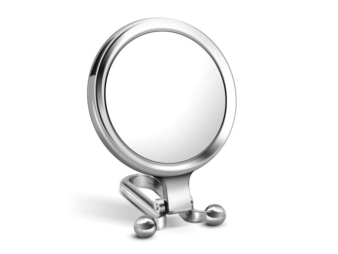 2026-espejo De Maquillaje Doble Lado Linjou 10x Aumento Mano Mesa Pared Plata