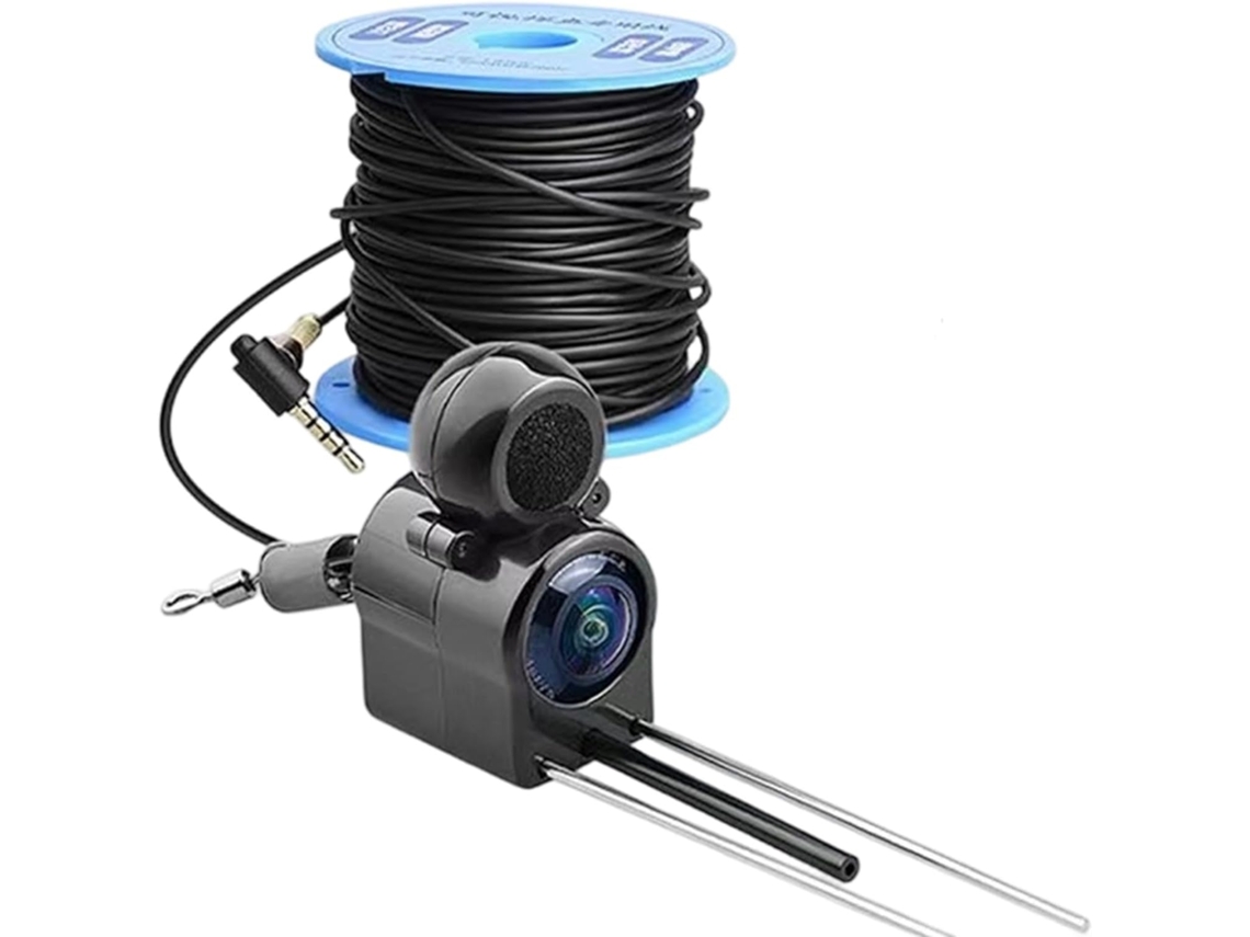 Cámara De Pesca Subacuática Con Detector De Peces, Hd 480p, Lente De 195°.