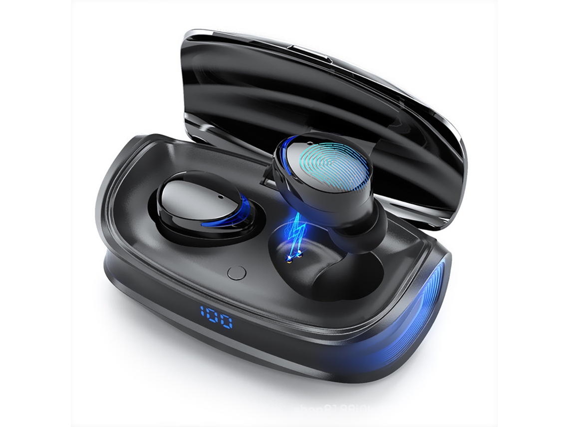 Auriculares Inalámbricos Bluetooth, Auriculares Bluetooth 5.0 Ipx8 A Prueba De Agua, Negros