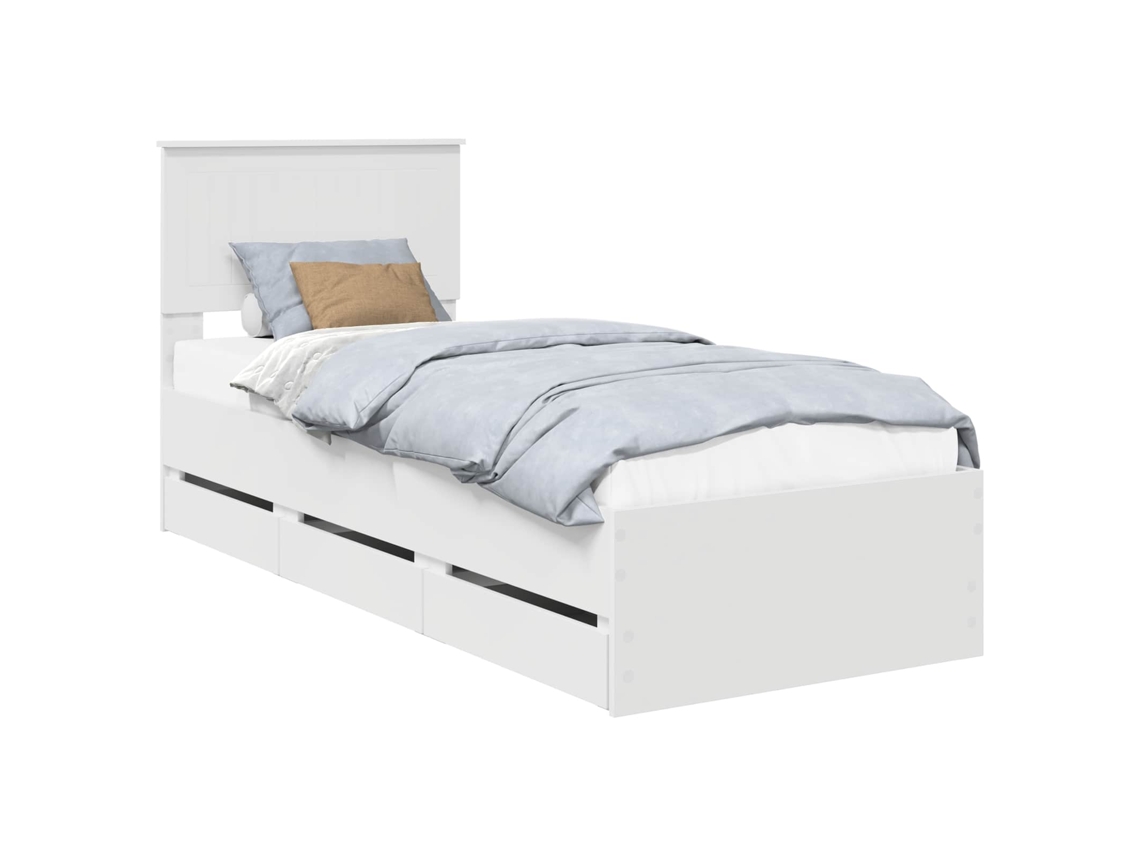 Maison Exclusive - Estructura De Cama Con Cajón 75 X 190 Cm Madera Ingenieril