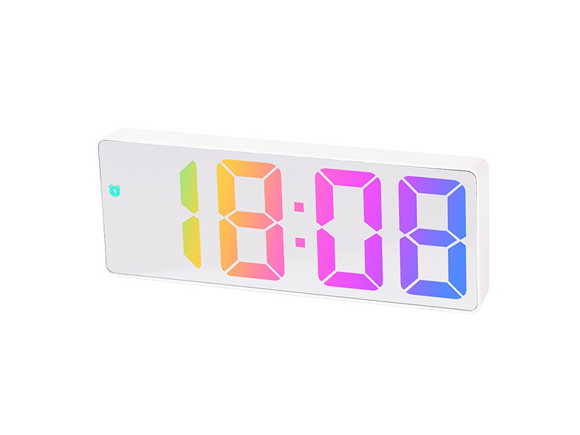 Reloj digital LED para dormitorio, temperatura, reloj de mesa electrónico RNEMITERY