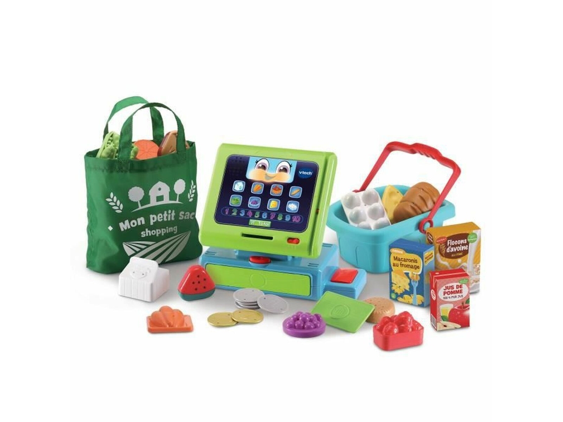 Set Tienda de comestibles VTECH Supermercado de Juguete Interactivo 29 Piezas (Edad Mínima Recomendada: 2 años)
