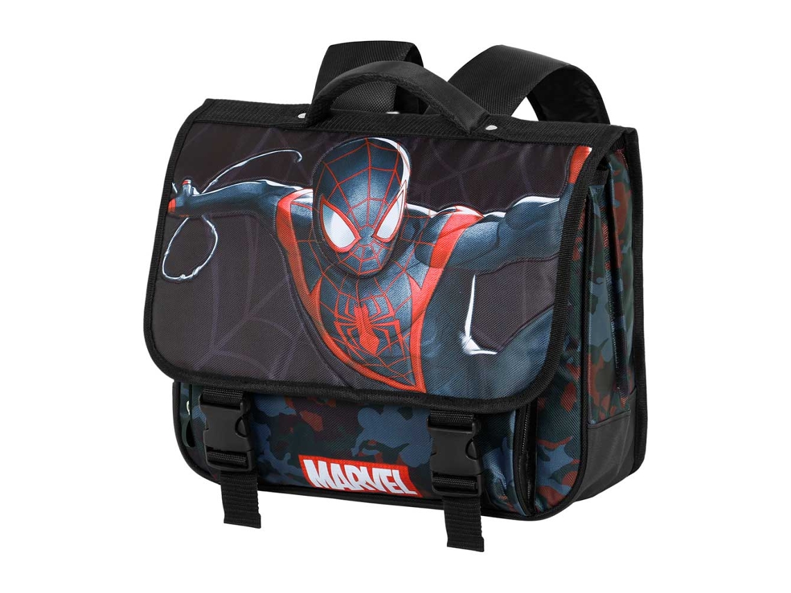 Spiderman Miles Mochila Cartable 2.0, Negro