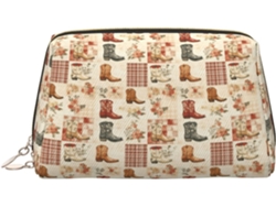 Neceser De Viaje Cuero Organizador Para Mujer Diseño Estampado Vacaciones