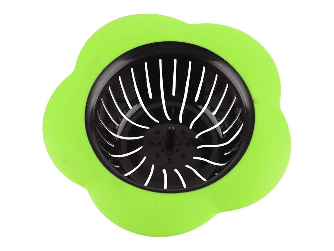 Filtro De Drenaje Para Lavabo Y Bañera Cazapelos De Plástico Genérico Para Cocina Baño Balcón (verde)