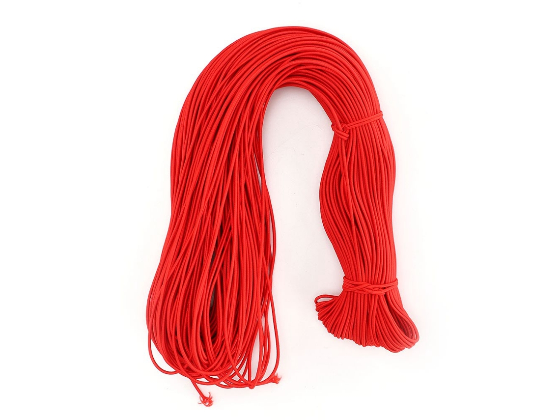 RNEMITERY Cuerda Elástica Redonda de Poliéster Colorida 100 m 328,1 pies Accesorios Elásticos para Ropa