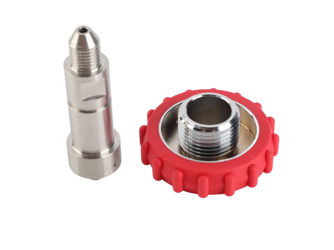 Adaptador De Llenado De Co2 Con Rosca G5/8 A Conexión 7/16-20, Acero Inoxidable.