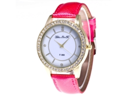 Reloj De Pulsera Para Mujer Con Estampado De Pedrería, Brazalete De Acero Y Movimiento De Cuarzo Blanco.