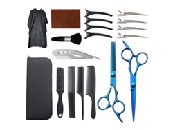 Kit De Tijeras De Peluquería De 19 Piezas Digitallab Y2 Azul
