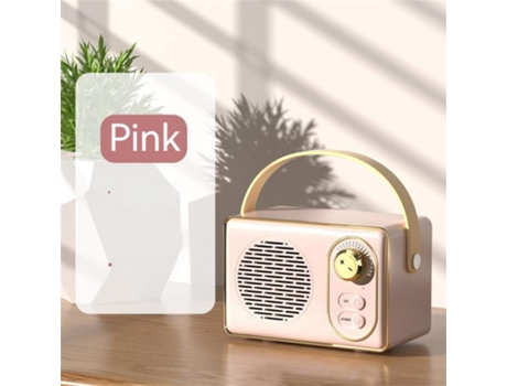 Altavoz Bluetooth retro audio u disco tf tarjeta auxiliar usb altavoz creativo al aire libre portátil mini altavoz rosa
