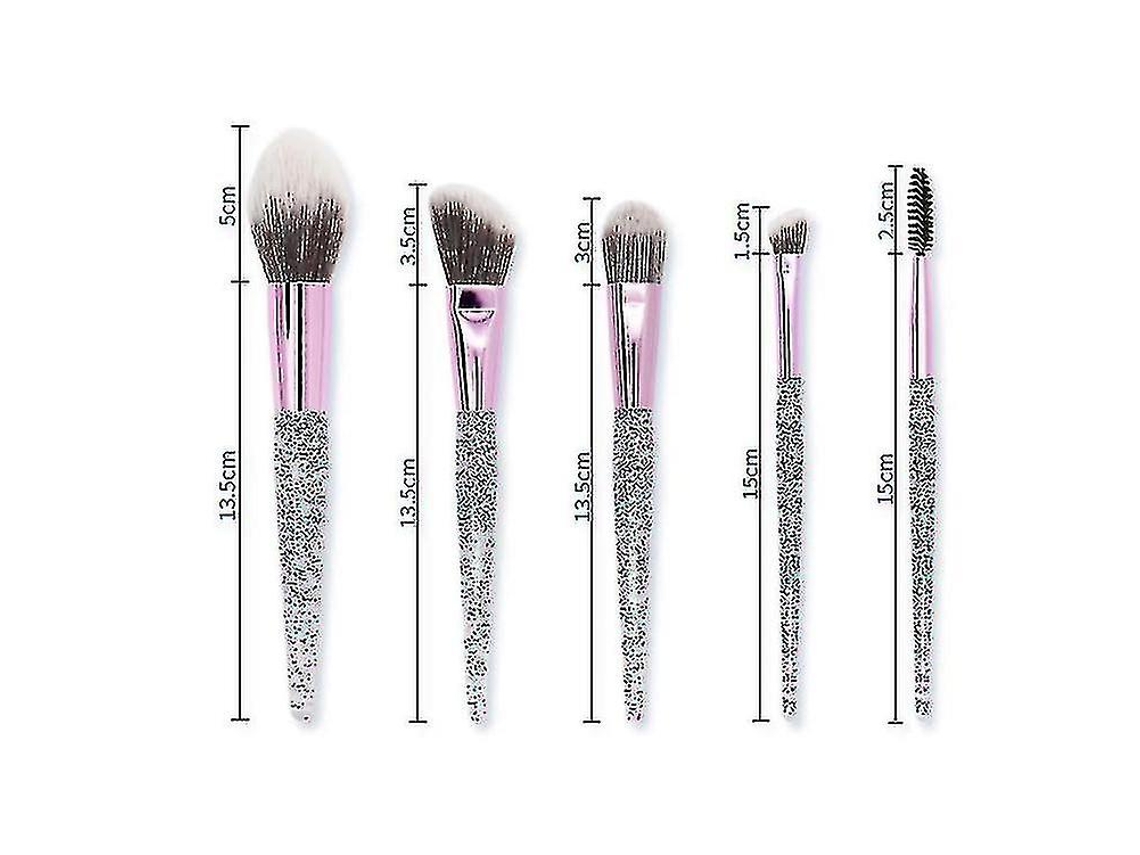 Juego de brochas de maquillaje, base, rubor, brocha de maquillaje de ojos, brocha de ojos Rosewell