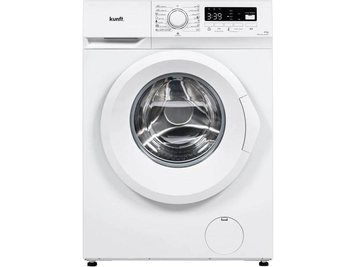 Lavadora KUNFT KWM8809 (8 kg - 1400 rpm - Blanco)