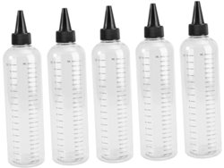 Juego De 5 Botellas De Viaje Reutilizables Con Escala De Medición, Botellas Transparentes Para Cosméticos.