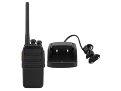 Mini walkie-talkie portátil recargable N.inc YK-22 con batería de 3800 mAh y conector redondo.