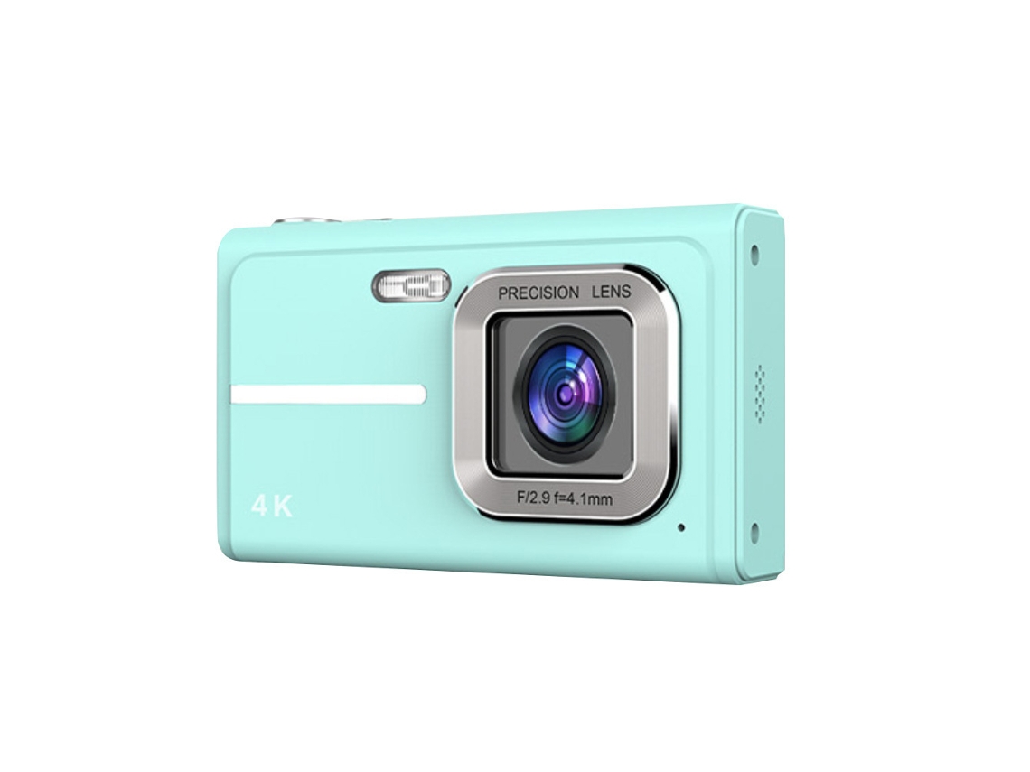 Mini Cámara Digital 4k Con Enfoque Automático Y Zoom 16x Cámara Ccd Portátil Para Estudiantes Color Azul Gertiz