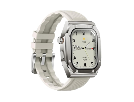 Smartwatch KLACK Z79 Max con Pantalla HD Ultra de 2.1 Pulgadas Impermeable IP68 100 Modos Deportivos 460 mAh Blanco