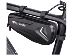 Bolsa para cuadro de bicicleta impermeable con soporte para teléfono y pantalla táctil, ideal para ciclistas de USHION.