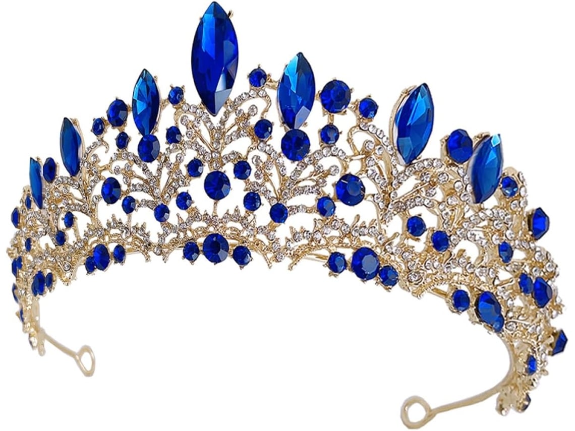 Coroa De Casamento Elegante Ciieeo Em Liga De Zinco Com Strass, Acessório De Cabelo Delicado Para