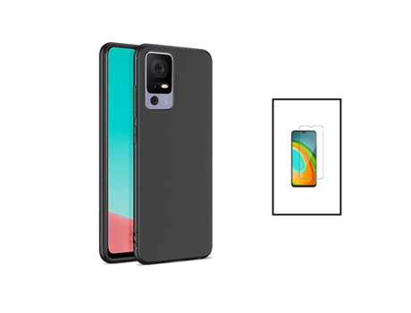 Funda Cleargorilasglass Proteção Traseira para Tcl 40 Se Tcl 40 Se GIFT4ME Negro
