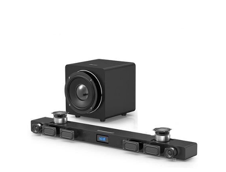 Barra de sonido 5.1 SLOWMOOSE Bluetooth A9 Surround Sound Theater 8 pulgadas A9 Mic X 2 [A9 Ws9]