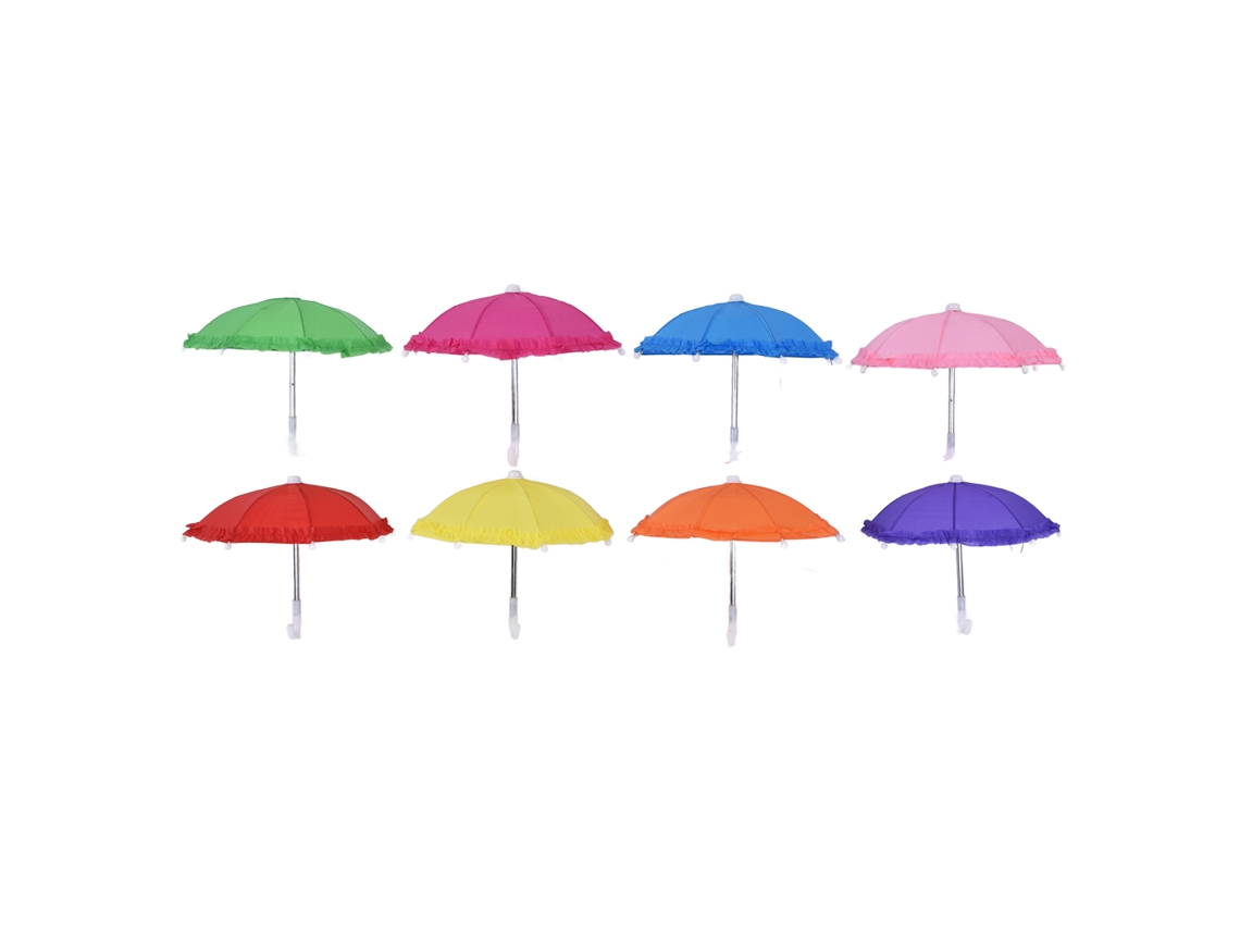 2026 8 Piezas Paraguas Miniatura Para Muñecas Lindos Accesorios De Juguete Para Decoración Y Juegos De Niños
