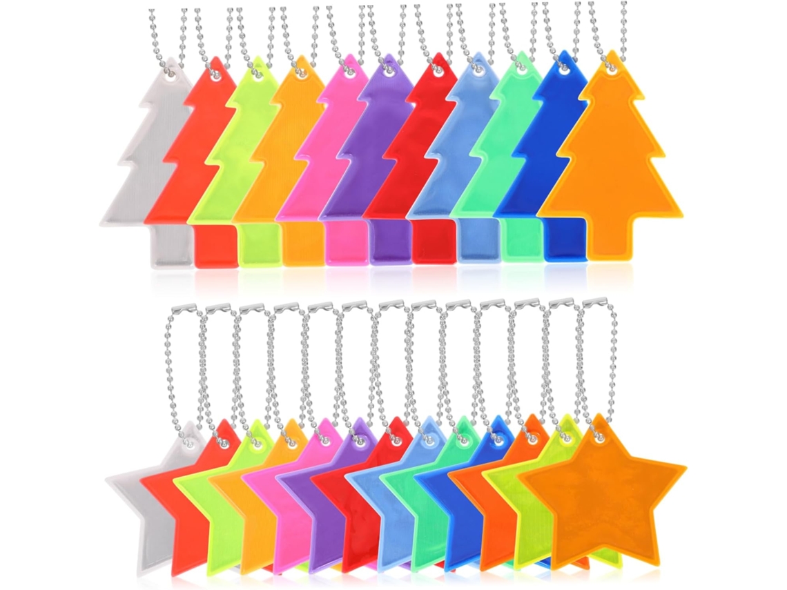 Juego de colgantes reflectantes para niños y niñas, equipo reflectante escolar, visibilidad nocturna, decoración Slowmoose