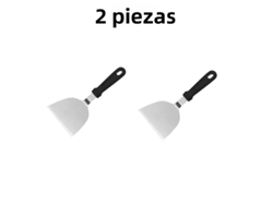 (tipo B, 2 Piezas) Parrilla Y Pala De Acero Inoxidable, Resistente Al Calor, Adecuada Para Hacer Hamburguesas Y Tortillas.
