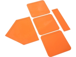 Juego De 5 Tapetes De Goma Para Lanzar, Duraderos, Con Bases Antideslizantes.