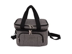 Bolsa térmica plegable de tela Oxford PEVA, a prueba de fugas, con doble aislamiento y correa ajustable para el hombro, ideal para viajes, playa, picnic y camping.