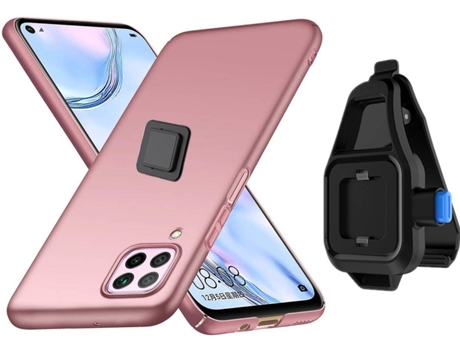 Funda Huawei P40 Lite Turtleshell con Soporte de Cintura Rosa