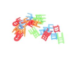 Ats-juego De Sillas Apilables Para Niños 18pcs, Juego De Mesa Interactivo Divertido De Equilibrio Para Fiesta Familiar En Vacaciones