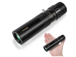 Prismáticos ENKERS Telescopio monocular con zoom óptico 10-300X40Mm Telescopio monocular HD para adultos Caza Senderismo Camping Tours Tur-Preta