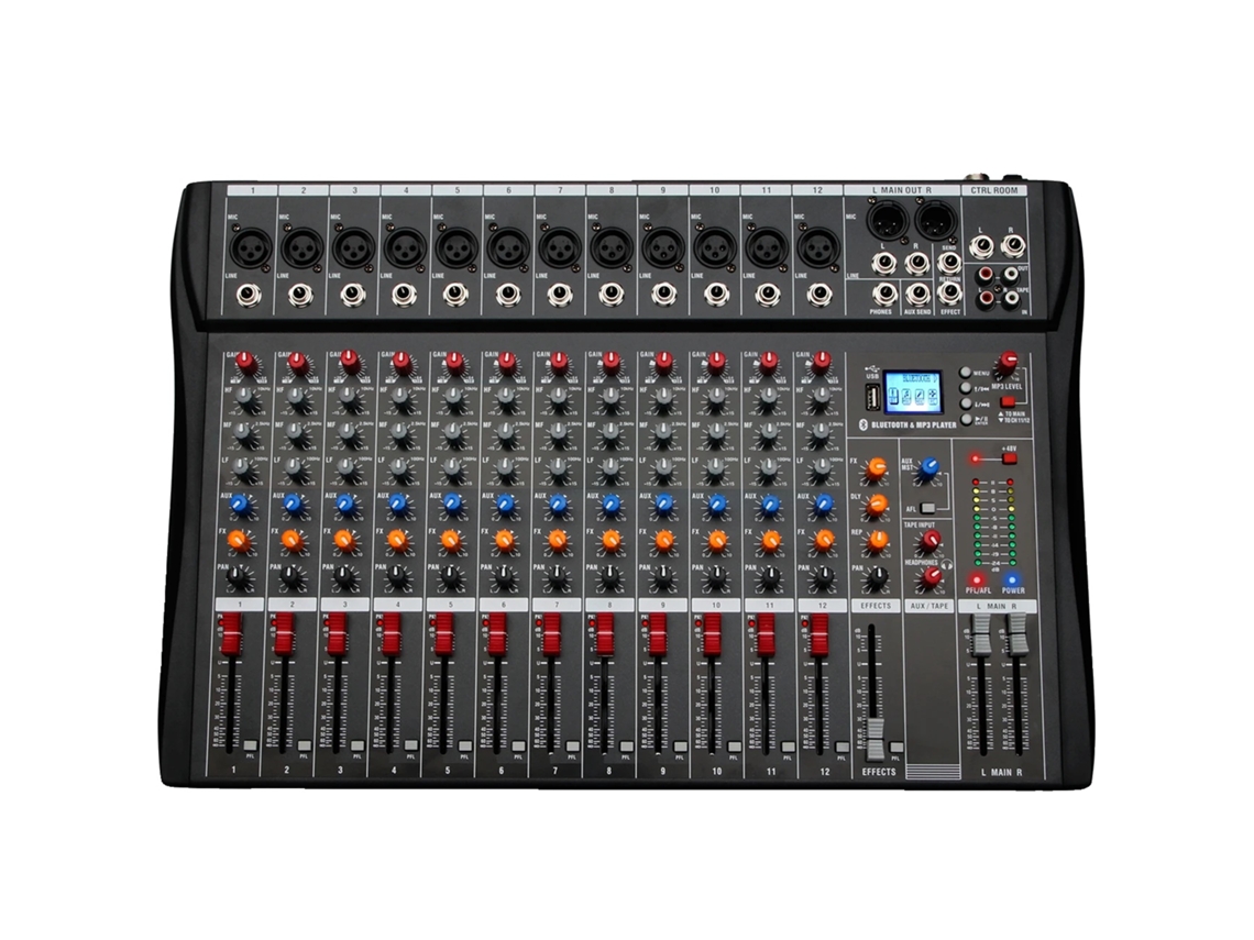 Mezclador de audio, 6/8/12 canales, procesamiento de efectos integrado, Dx12 OEM