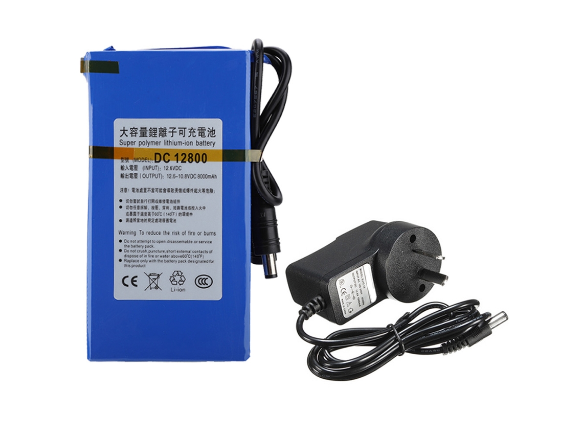 Bateria de Lítio Polimérico Recarregável 8000mah Dc 12800 Mali