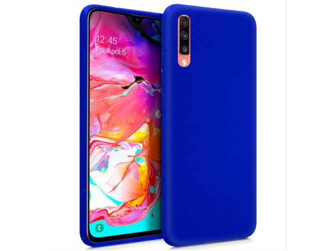 Carcasa Samsung Galaxy A70 COOL Silicona Azul