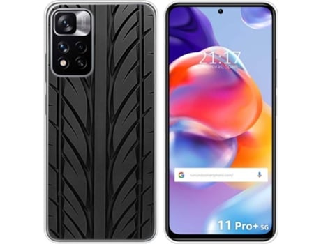 Carcasa para Xiaomi Redmi Note 11 Pro+ Plus 5G TUMUNDOSMARTPHONE Dibujos Neumatico Multicolor