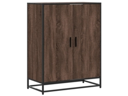 Zapatero de madera y metal, marrón roble, MAISON EXCLUSIVE, 75x38x97,5 cm