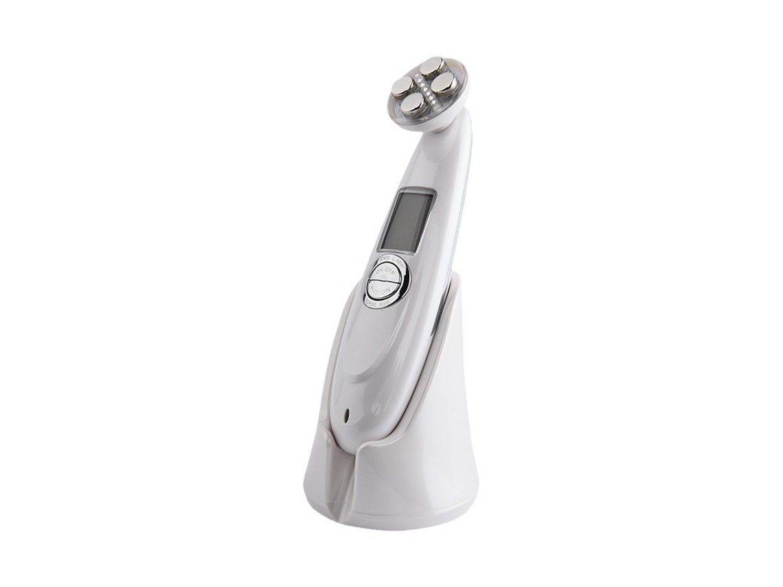 Time Master para el cuidado de la piel facial, tónico facial, levantador facial Terapia de luz LED de 5 colores recargable(blanco) CHRONUS