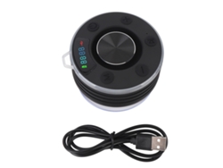 Alto Falante De Chuveiro Bluetooth 5.3 Ipx7 Com Luz Rgb E Tela De Hora Sucção Portátil