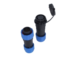 Toma de corriente aérea con conector impermeable IP68, 250 V, 5 A, para cables Sp20
