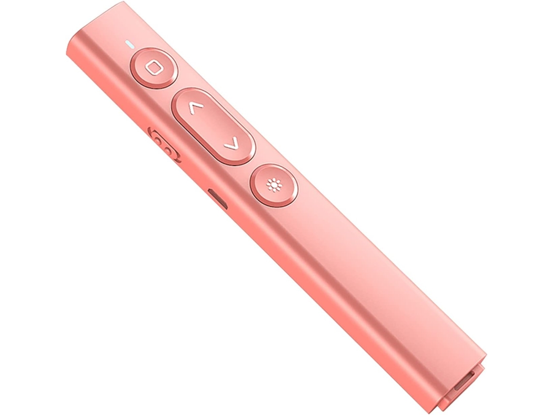 Apresentador Sem Fio 100 M Recarregável 2.4 Ghz Multimídia Powerpoint Laser Pointer Apresentação Rosa GERTIZ