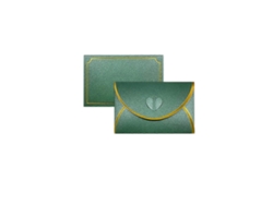 50 sobres Love Buckle con borde dorado para tarjetas de regalo
